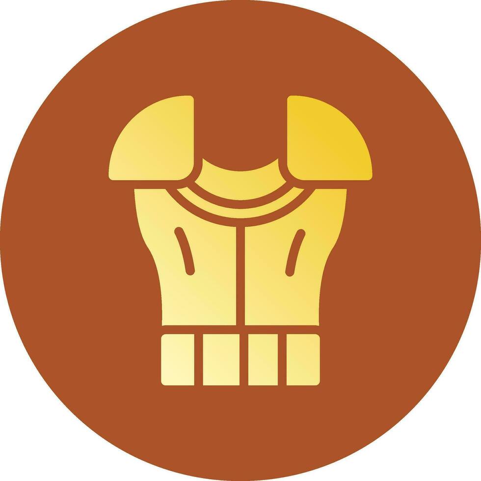 design de ícone criativo de armadura vetor