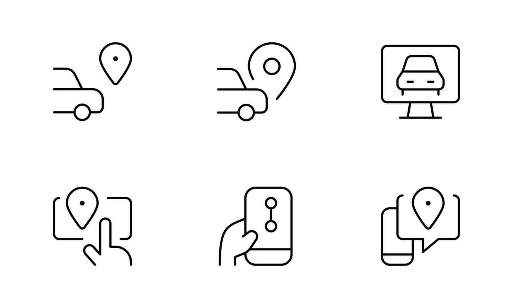 navegação, localização, GPS, mapa ícone. vetor ilustração. linear editável AVC. linha, sólido, plano linha, fino estilo e adequado para rede página, Móvel aplicativo, interface do usuário, ux Projeto.