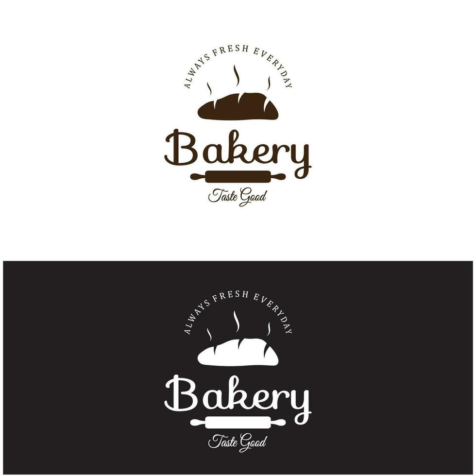 padaria logotipo crachá retro vetor ilustração.para cupcake, padaria.bolo vintage tipografia logotipo Projeto.