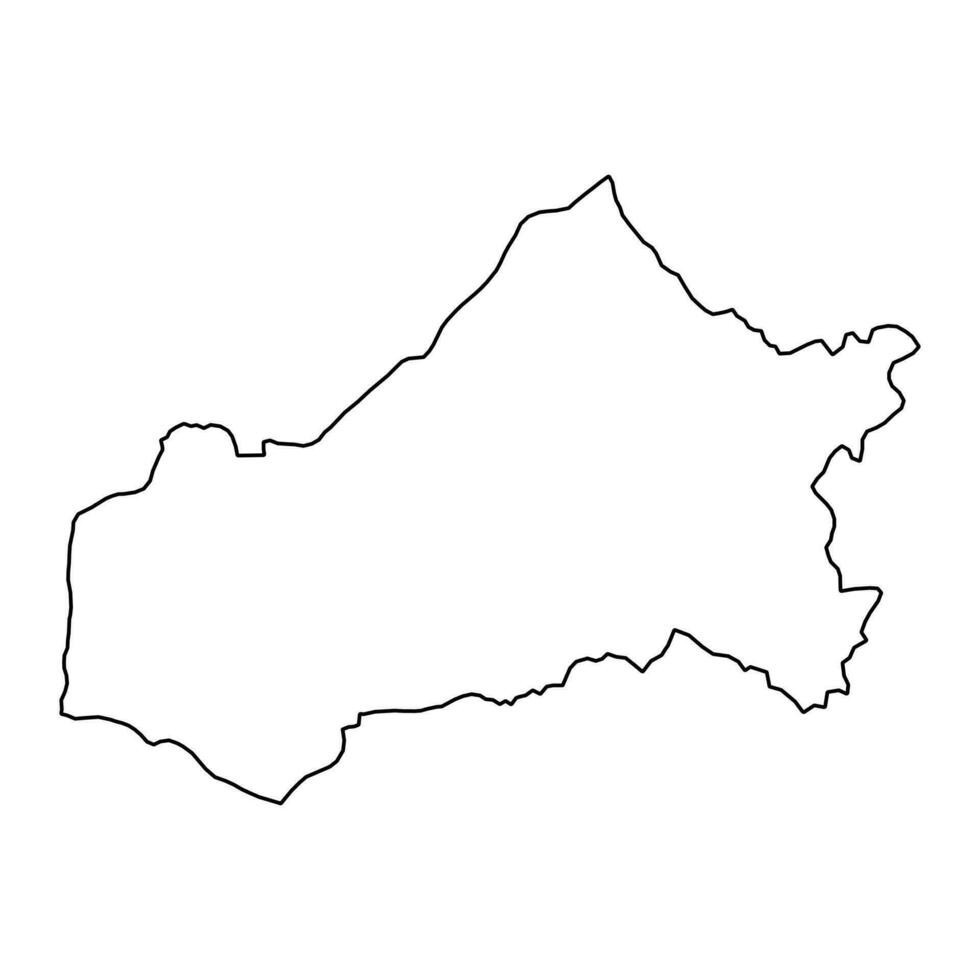 matagalpa departamento mapa, administrativo divisão do Nicarágua. vetor ilustração.