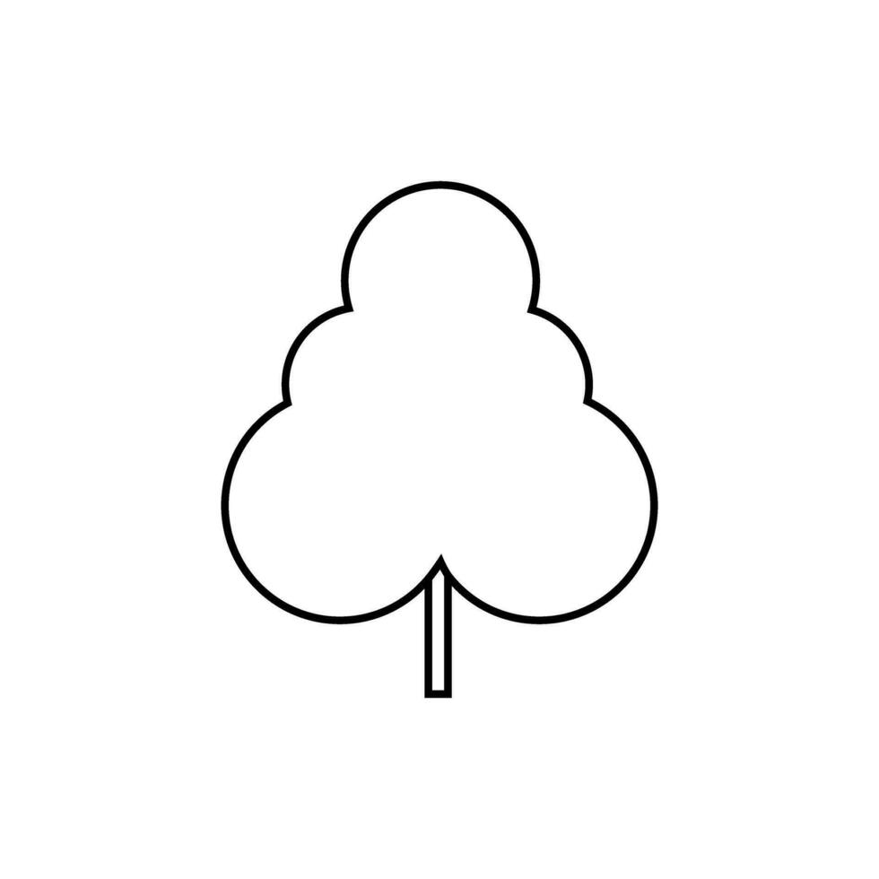 árvore ícone vetor. natureza ilustração placa. verde símbolo. vetor