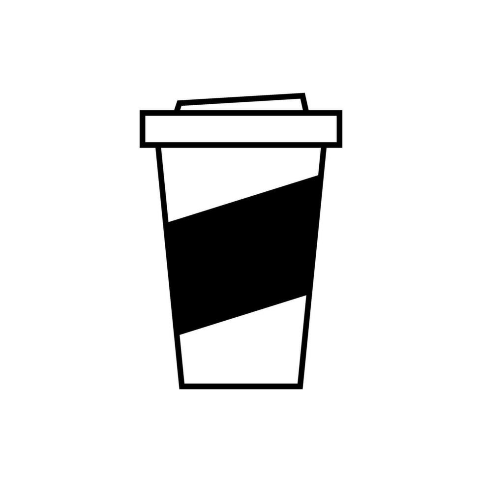 café ícone vetor. quente beber ilustração placa. chá símbolo ou logotipo. vetor