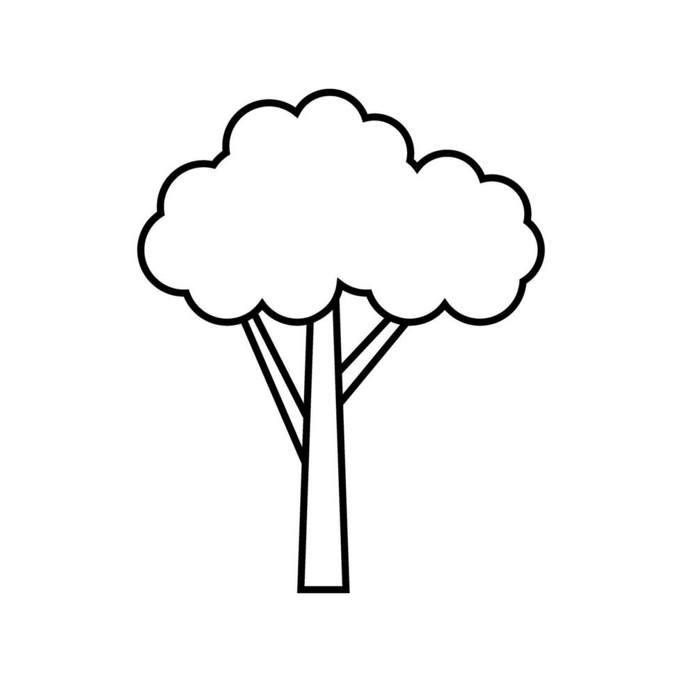 árvore ícone vetor. natureza ilustração placa. verde símbolo. vetor