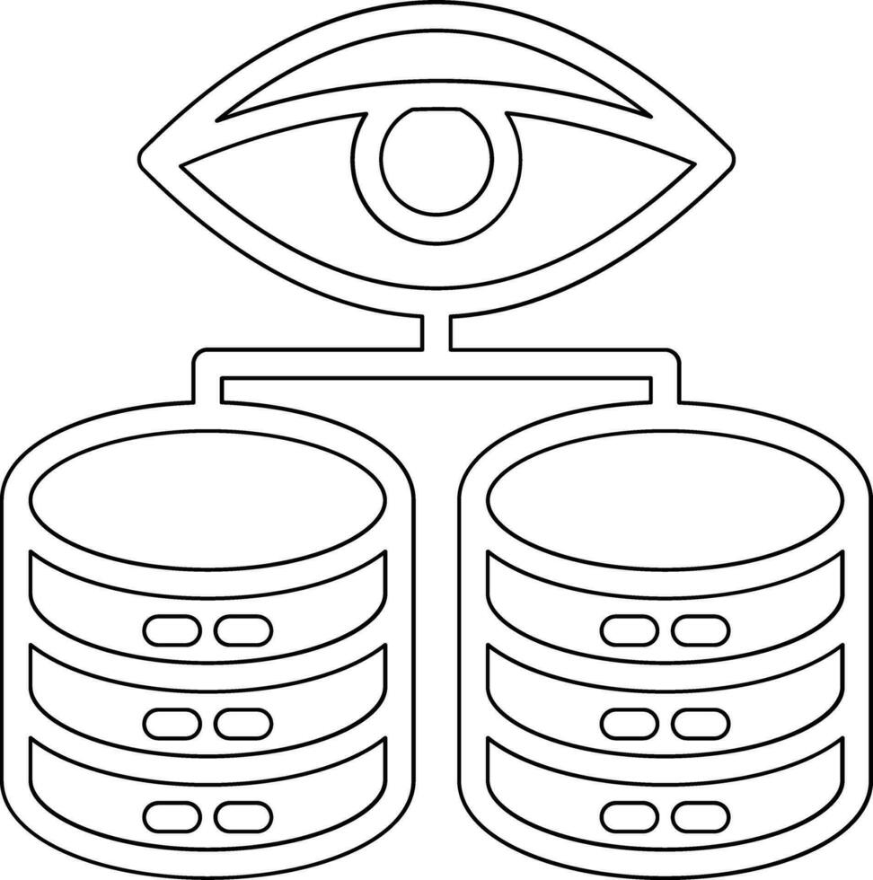 ícone de vetor de visualização de dados