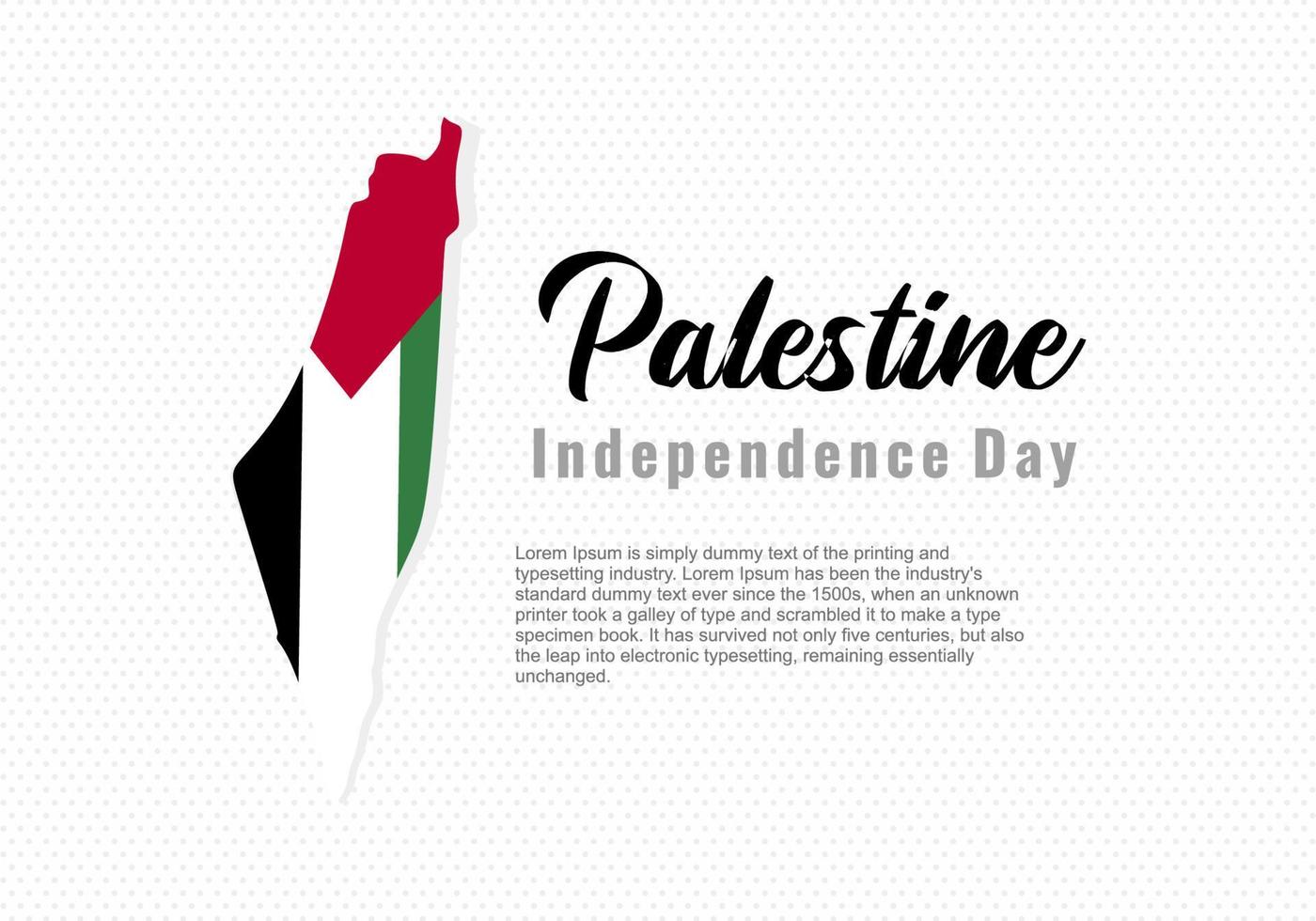 Palestina. dia da Independência. elemento para cartaz, banner, t-shirt. vetor