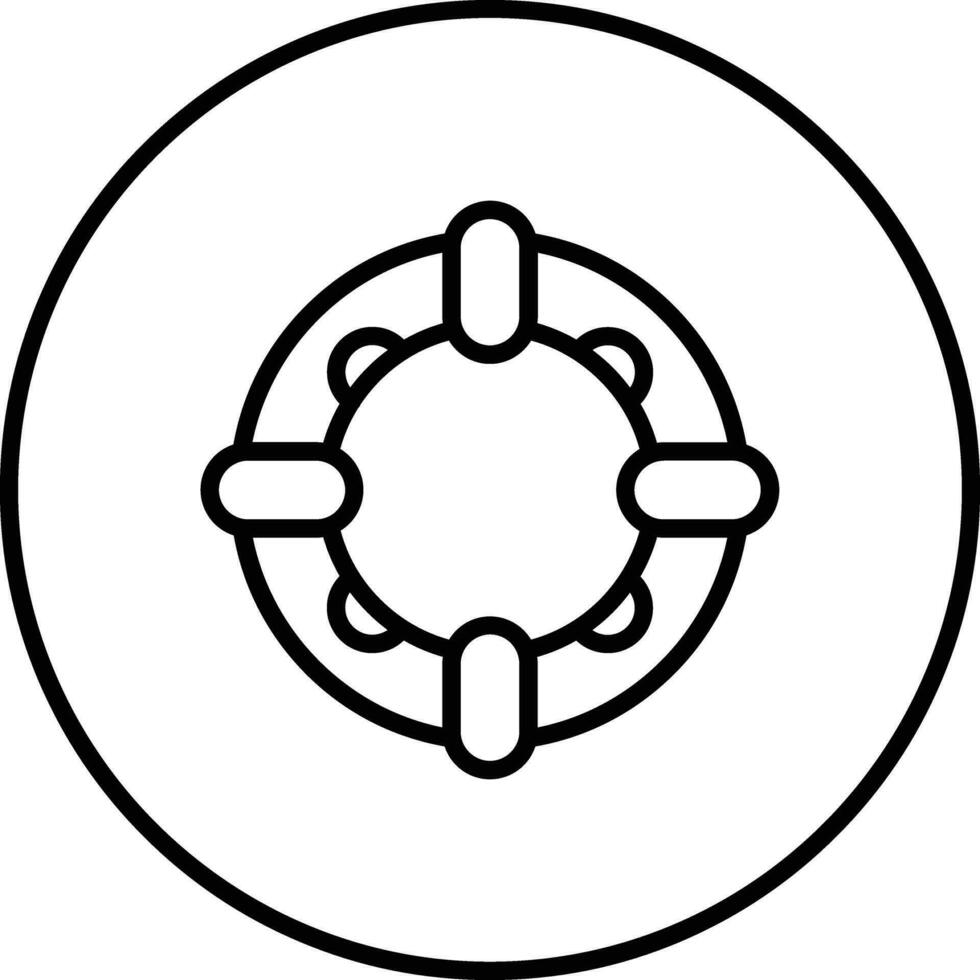 ícone de vetor de anel de borracha