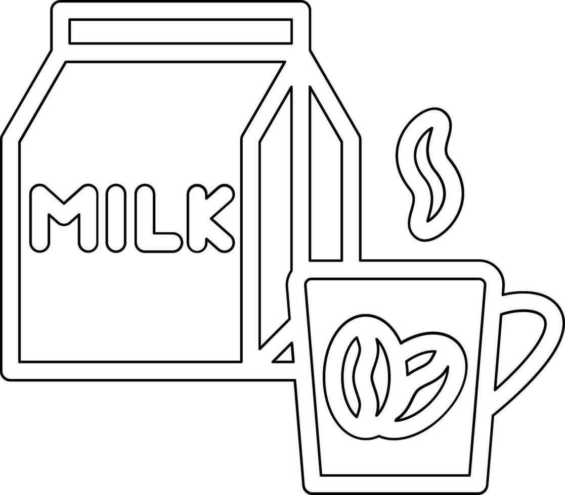 café leite vetor ícone