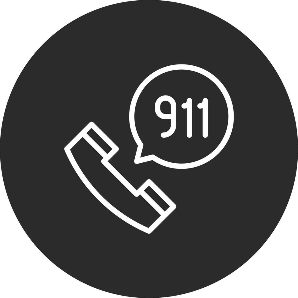 ligar 911 vetor ícone