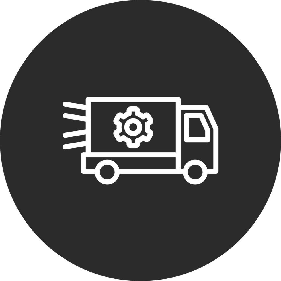 ícone de vetor de serviço de entrega