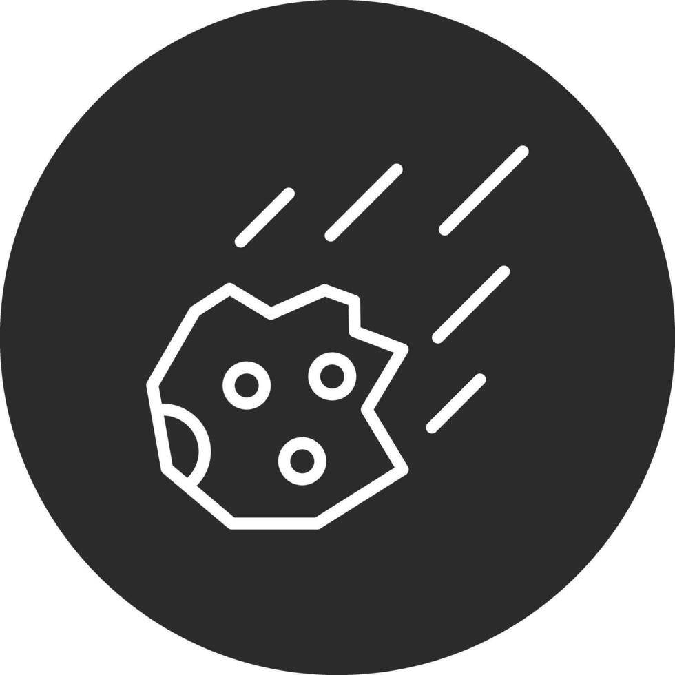 ícone de vetor de asteroide