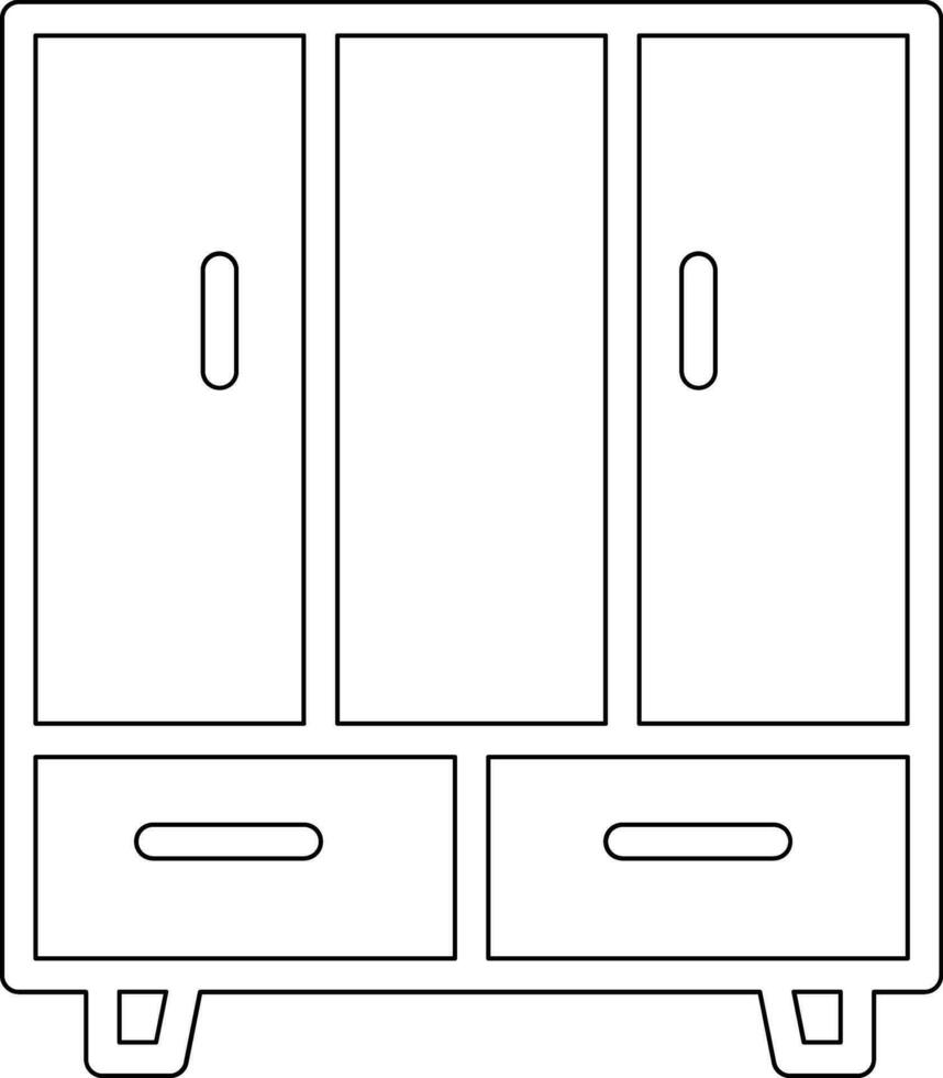 ícone de vetor de armário