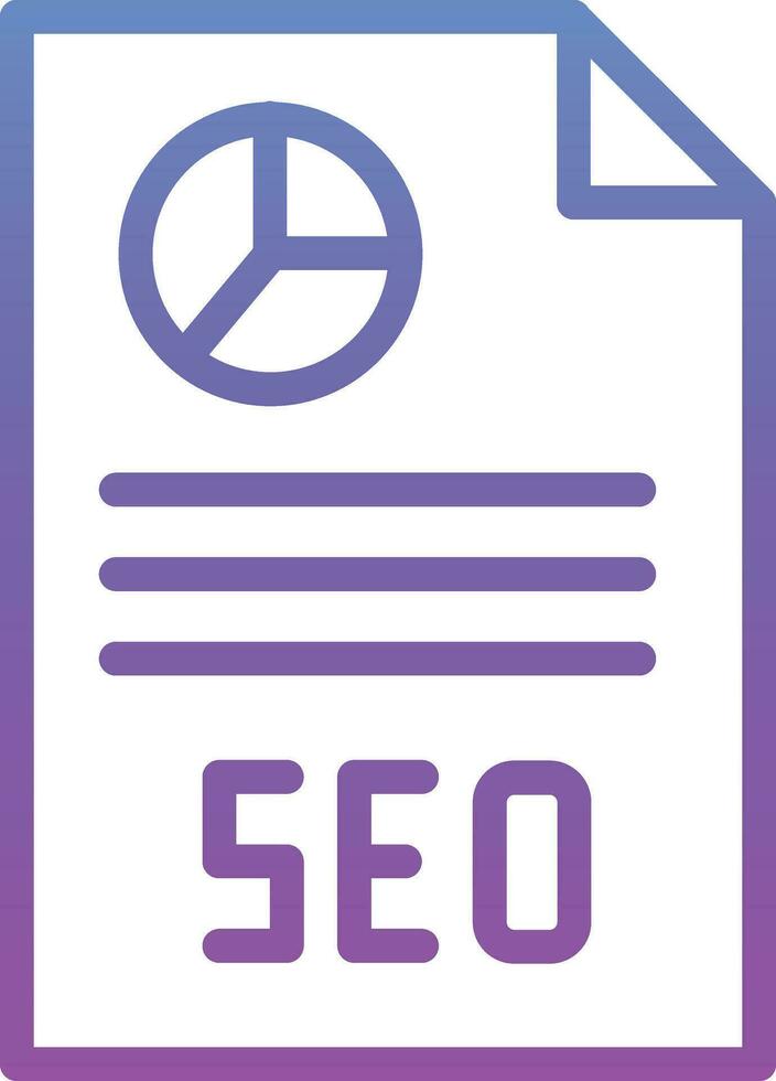 ícone de vetor de relatório de seo