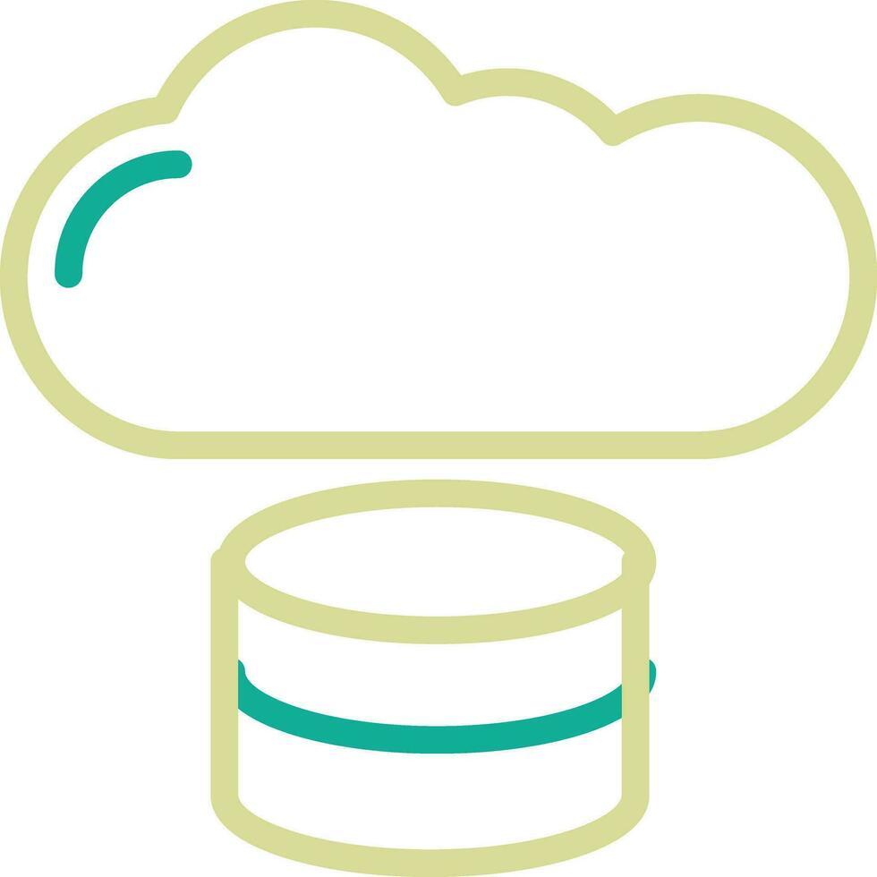 ícone de vetor de armazenamento em nuvem