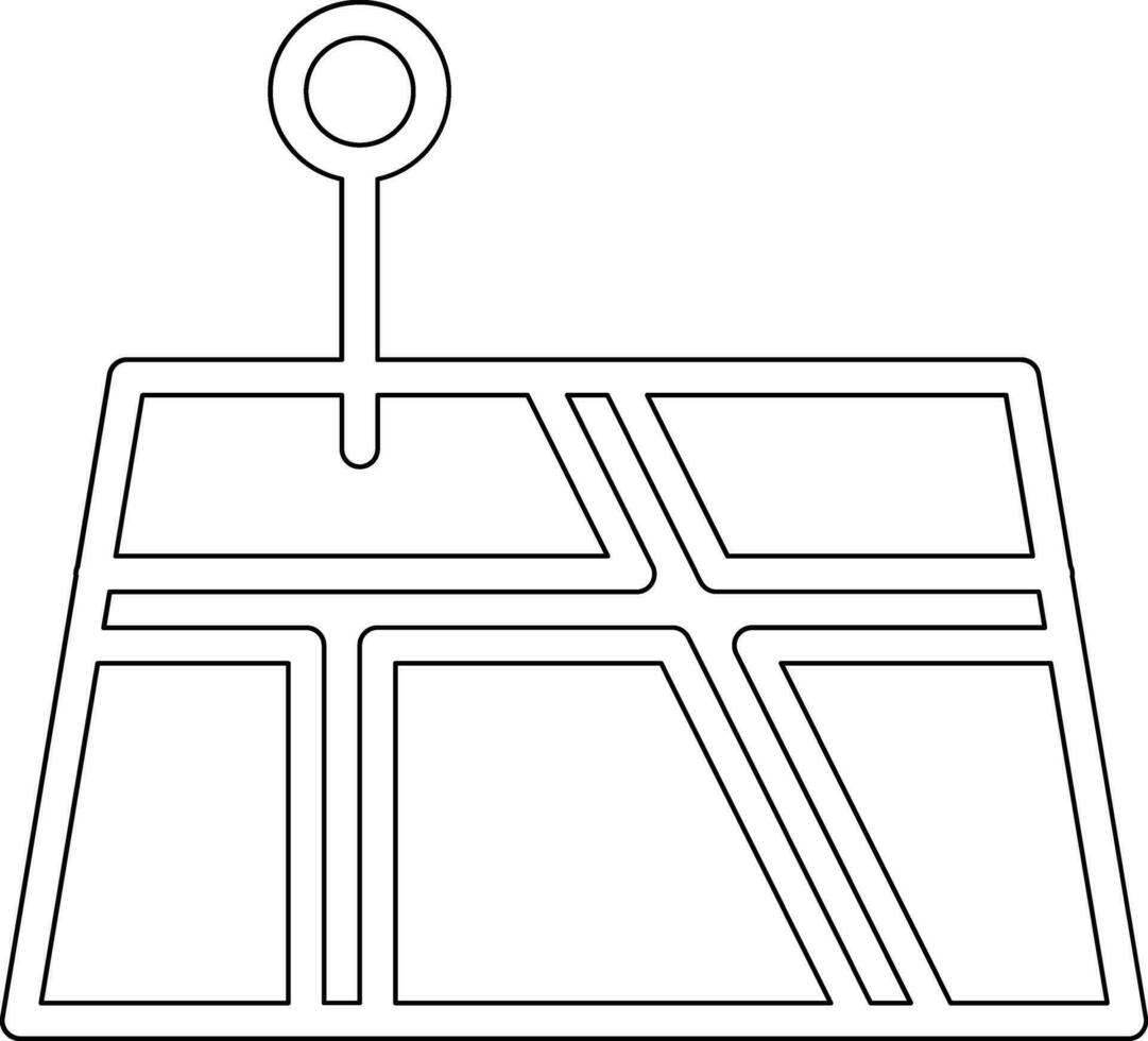 ícone de vetor de pino de localização