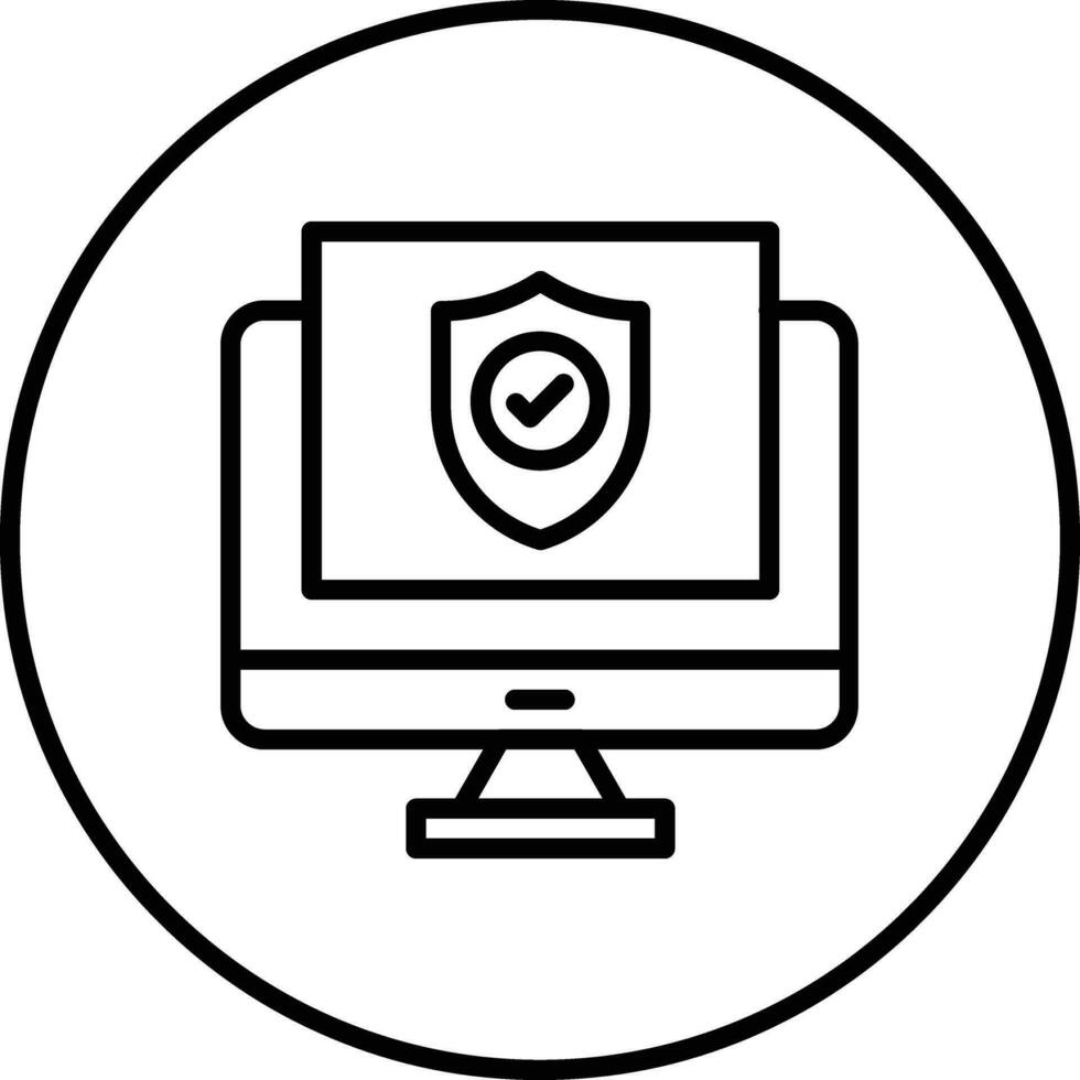 segurança monitores vetor ícone