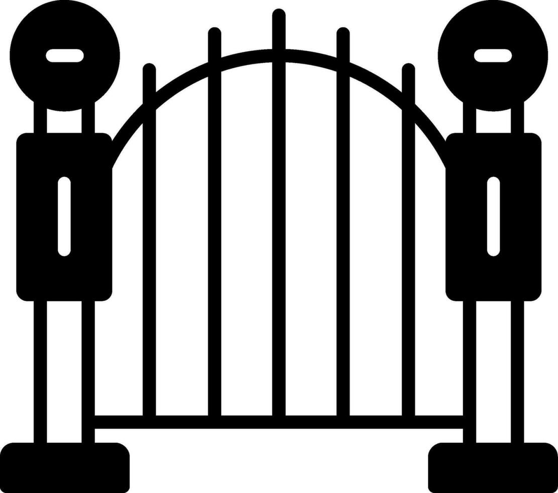 ícone de vetor de portão