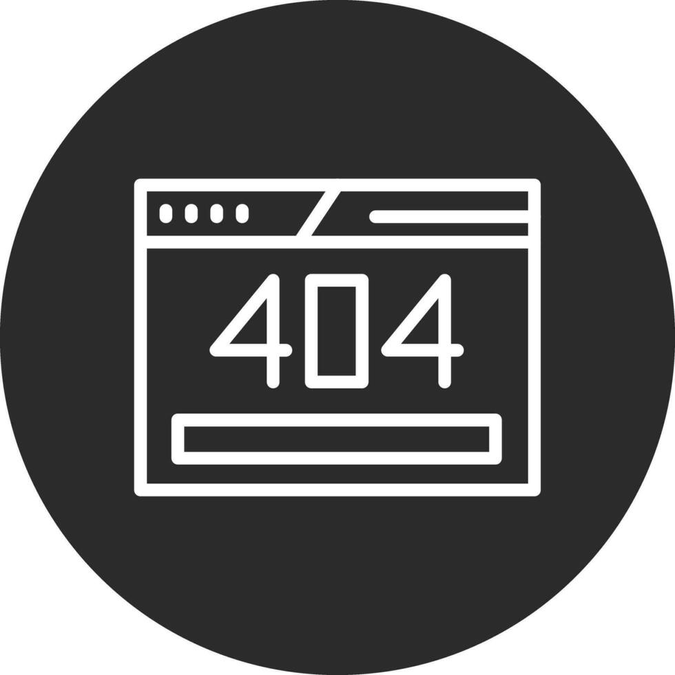 ícone de vetor de erro 404