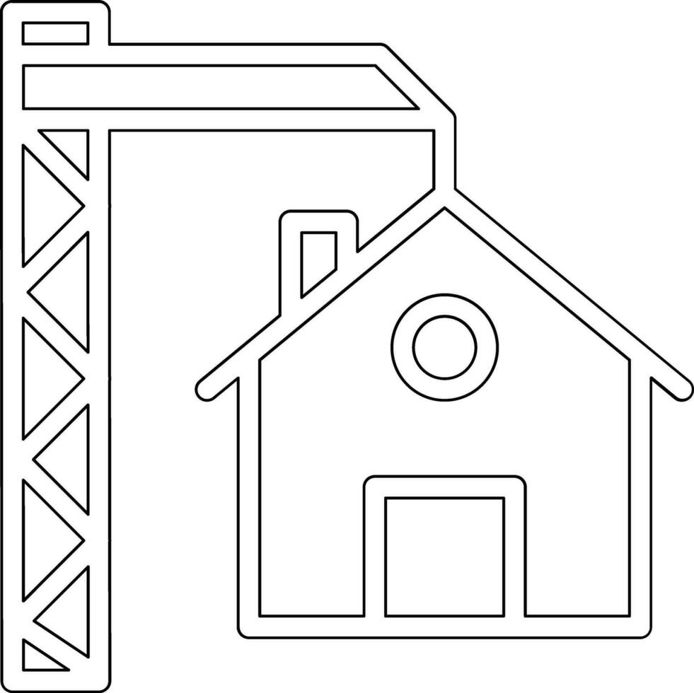 ícone de vetor de construção de casa