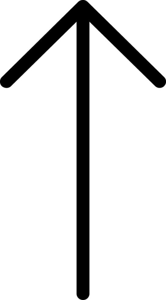 ícone de vetor de seta para cima