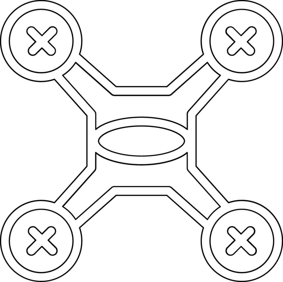 ícone de vetor de drone