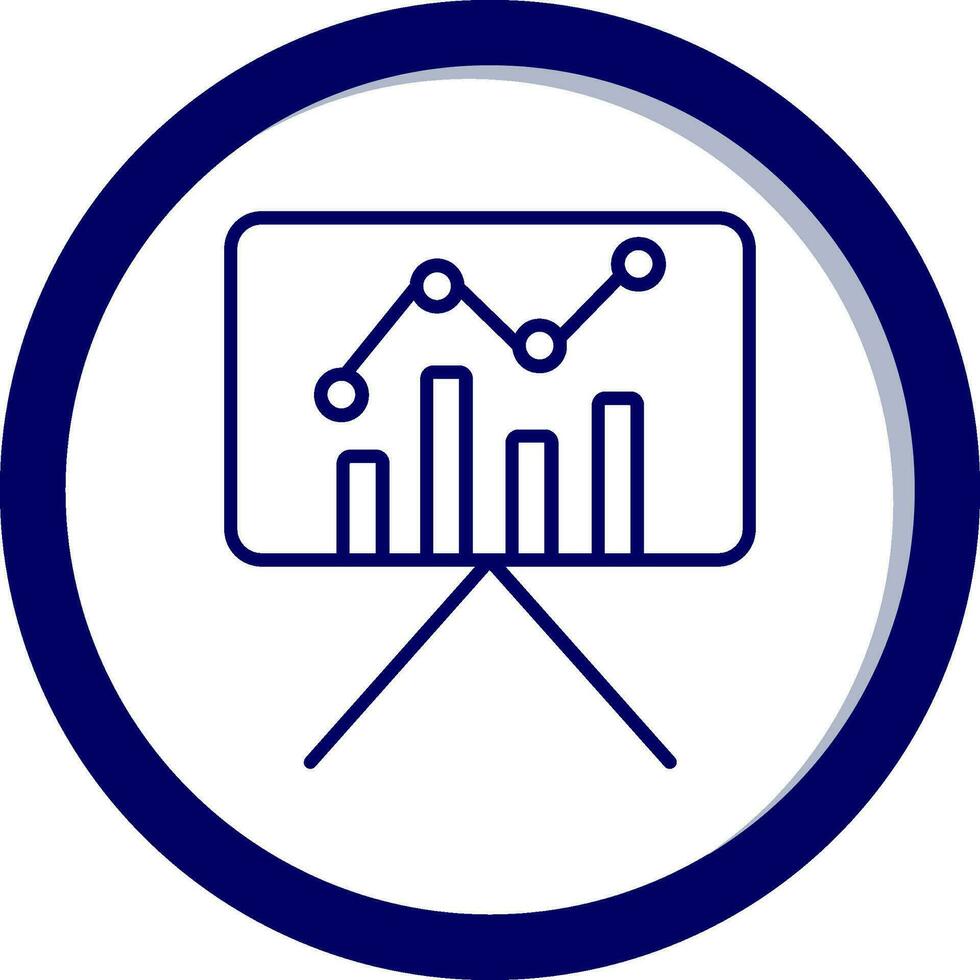 Estatísticas apresentação vetor ícone
