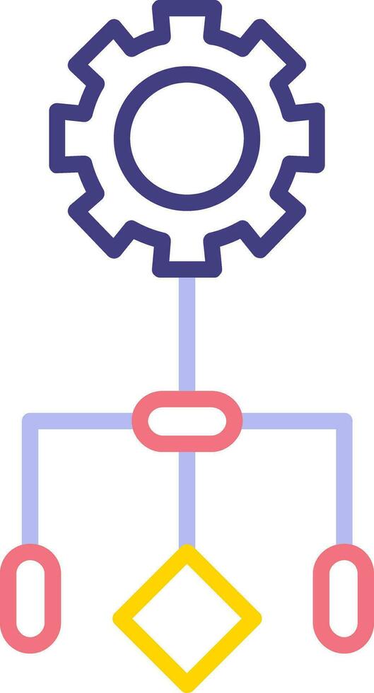 ícone de vetor de fluxo de trabalho