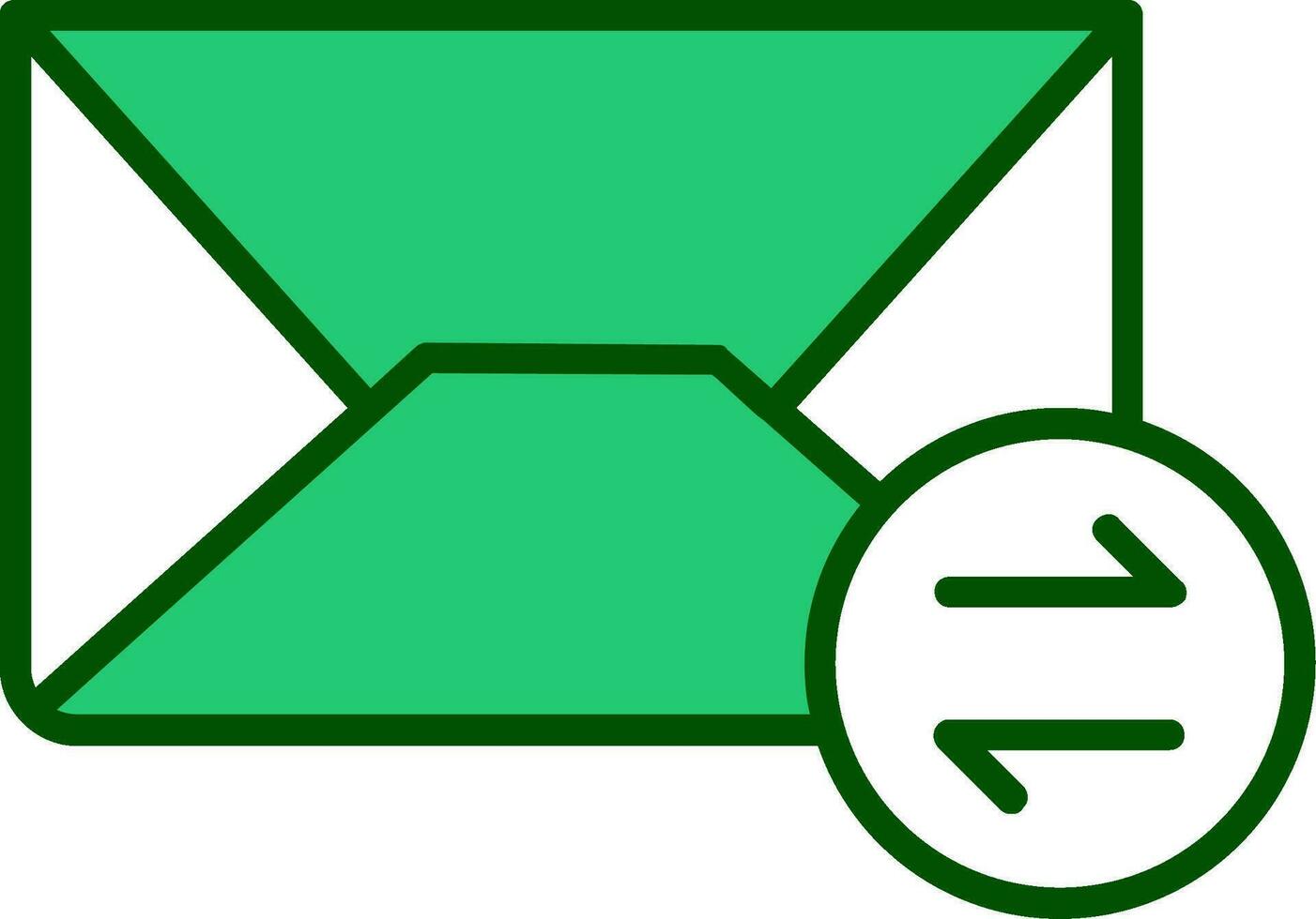 ícone de vetor de troca de e-mails