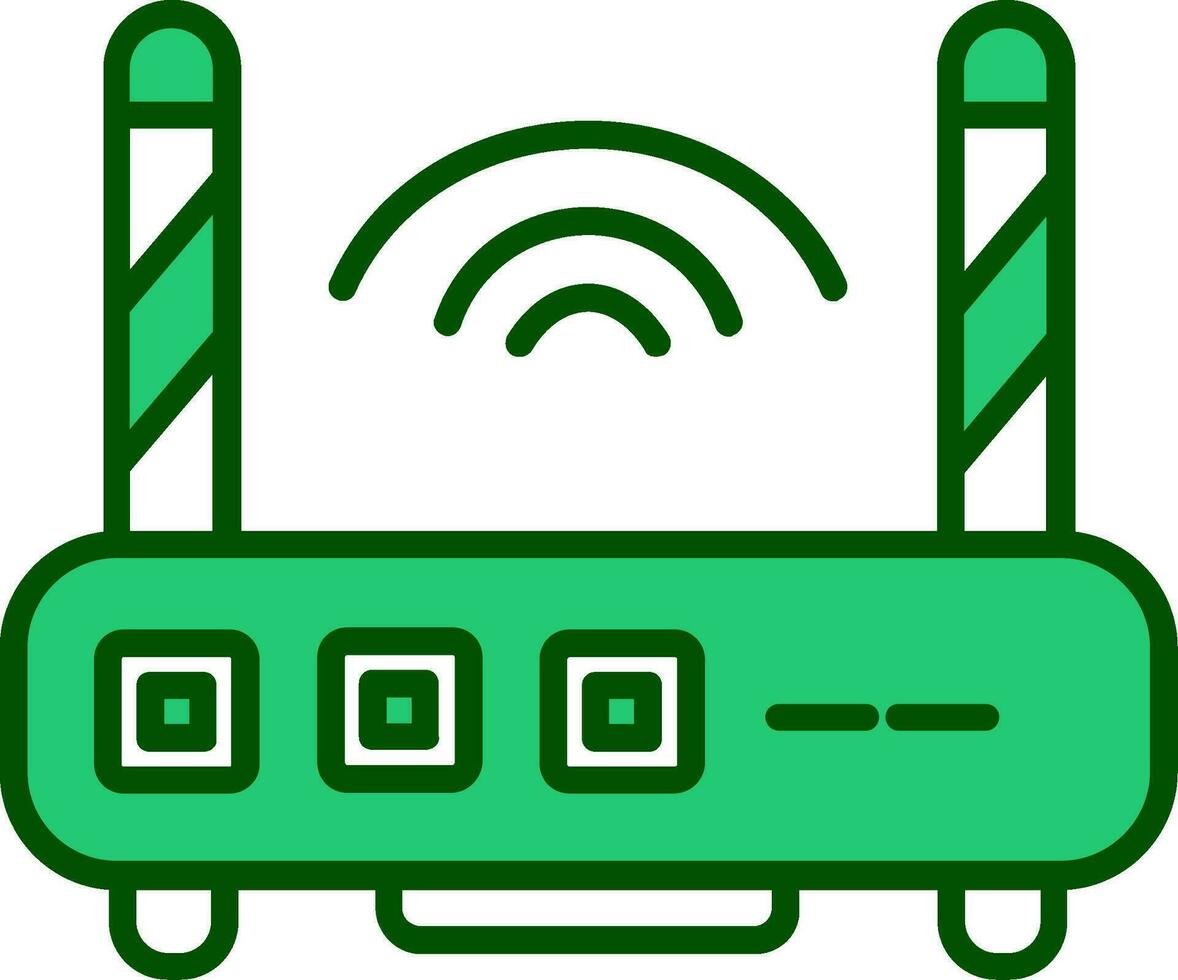 ícone de vetor de roteador wifi