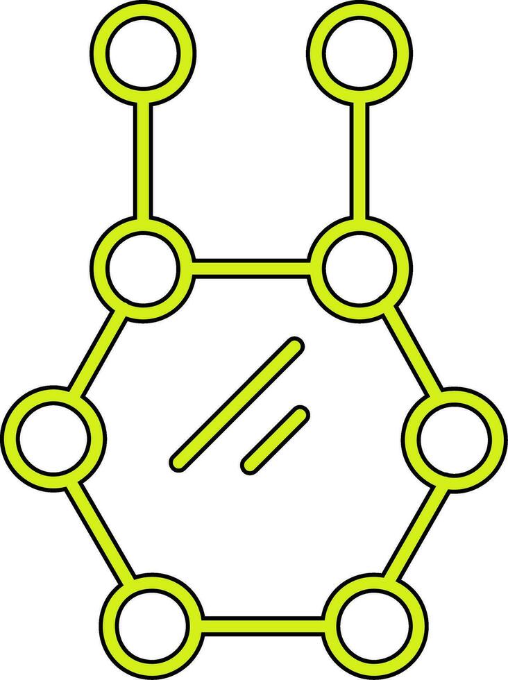 ícone de vetor de molécula