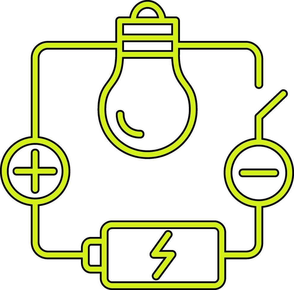 ícone de vetor de circuito elétrico