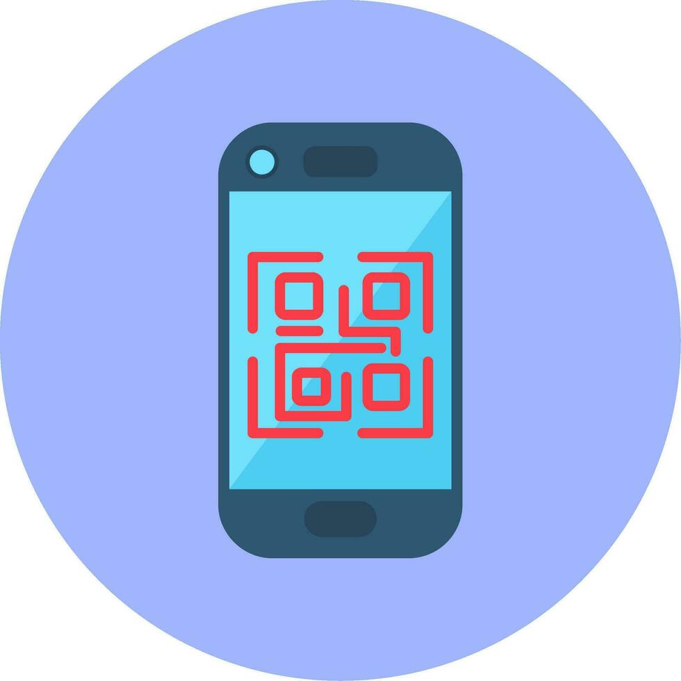 ícone de vetor de código qr