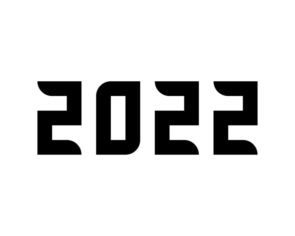 modelo de design de feliz ano novo 2022. design moderno para calendário, convites, cartões, folhetos de férias ou impressões. vetor