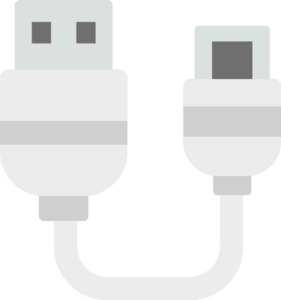 USB cinzento escala ícone vetor