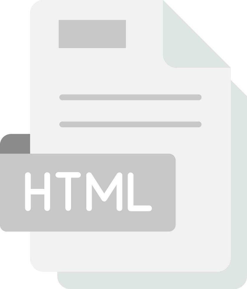 html cinzento escala ícone vetor