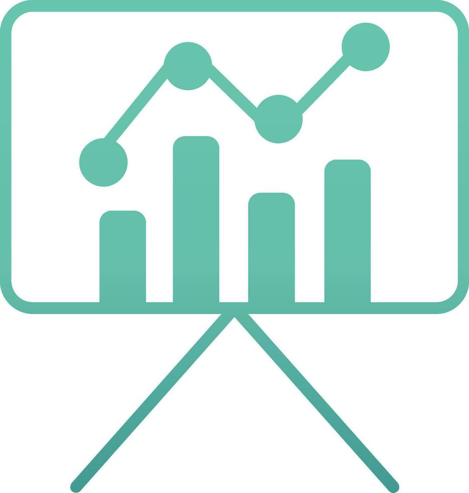 Estatísticas apresentação vetor ícone