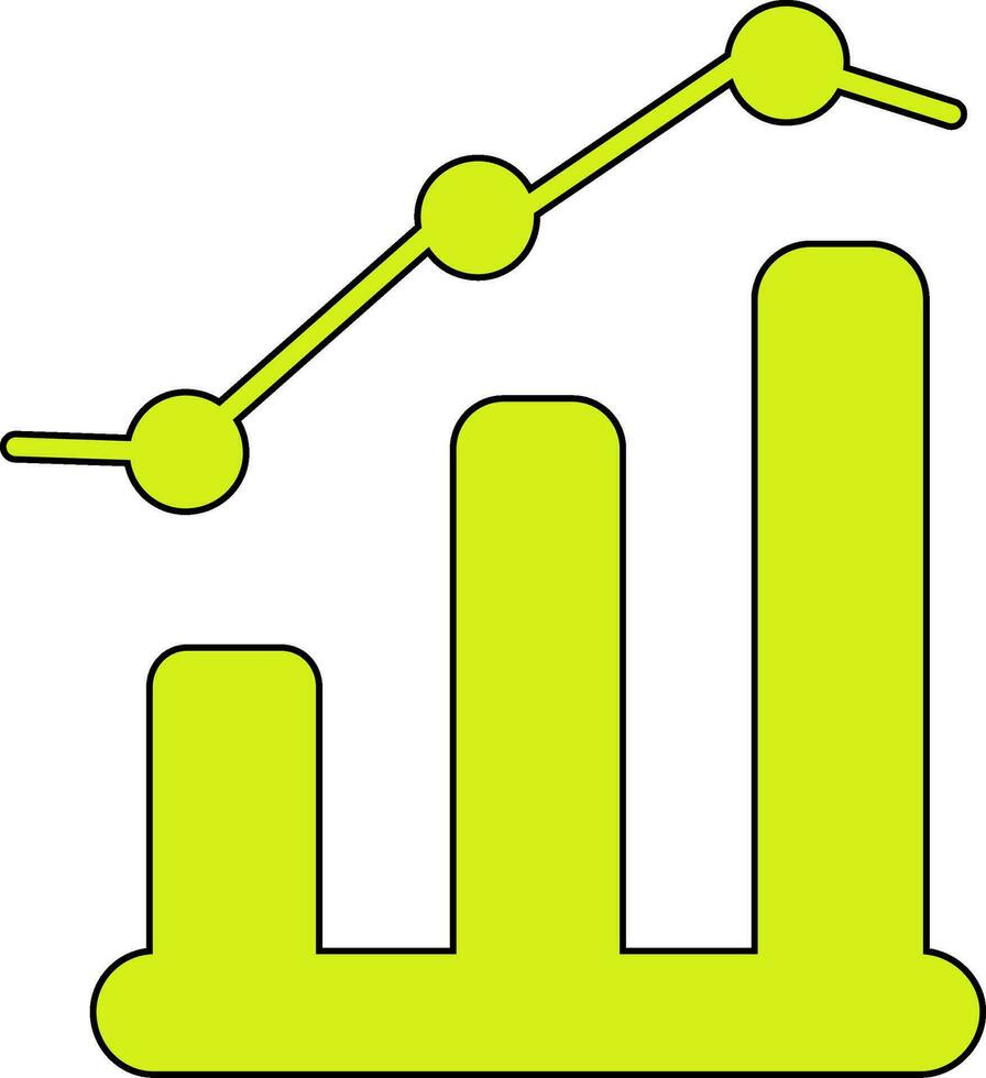 ícone de vetor de gráfico de barras