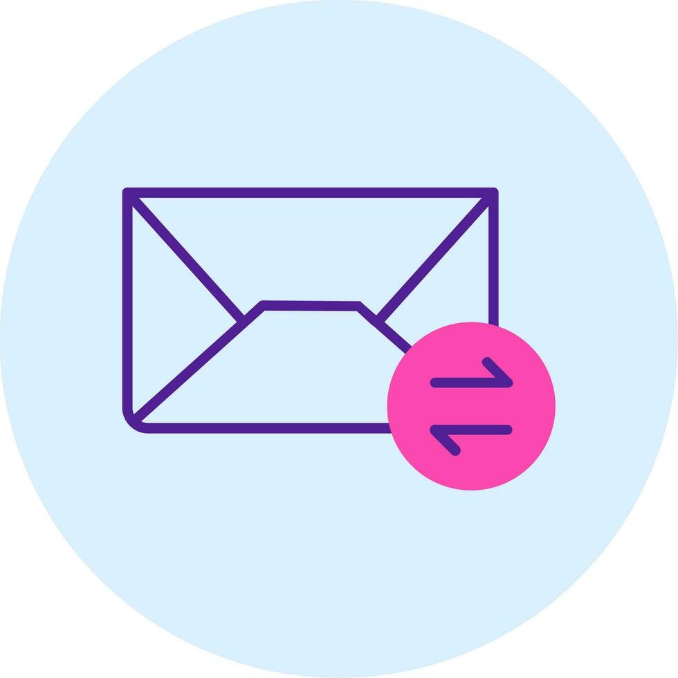 ícone de vetor de troca de e-mails