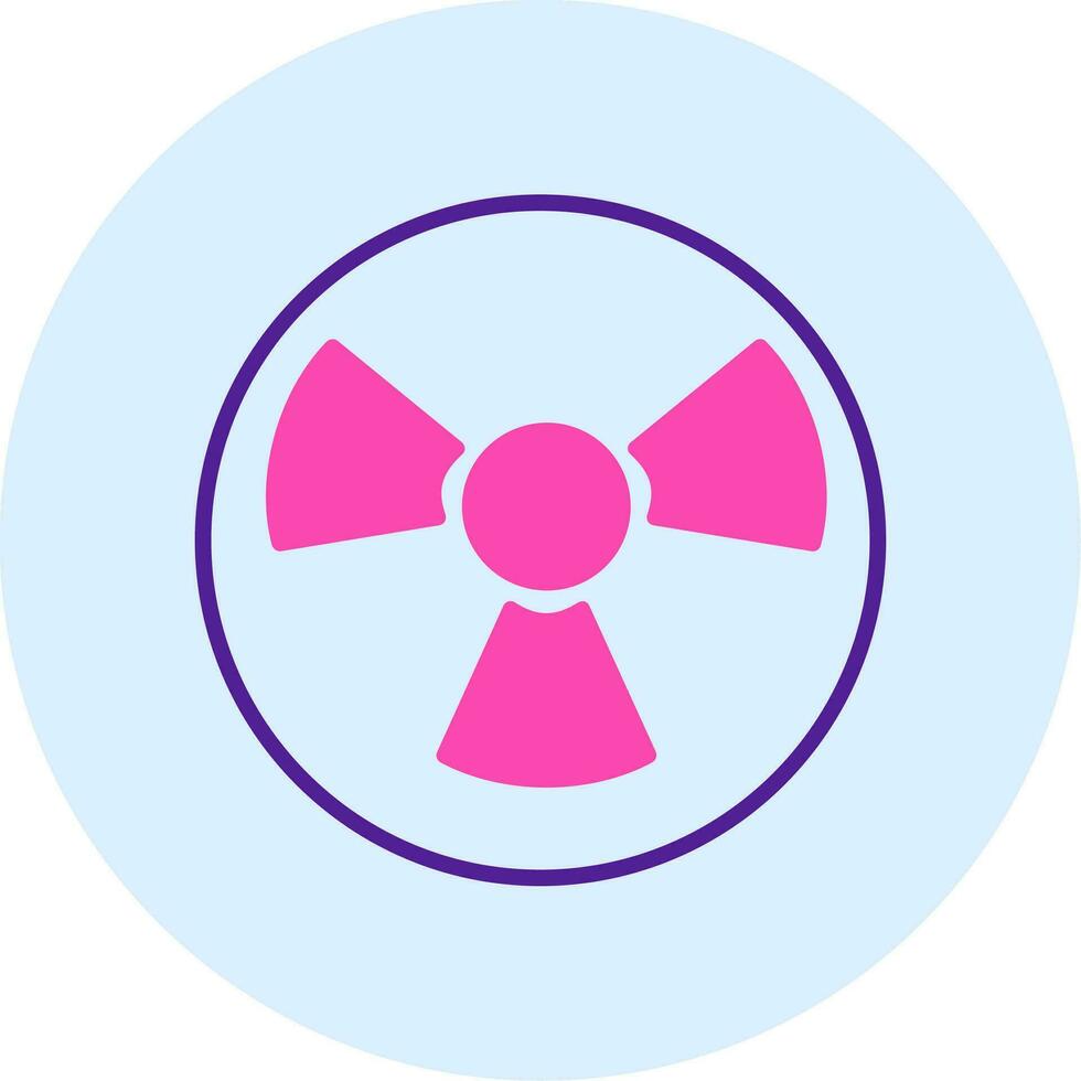 ícone de vetor de radiação