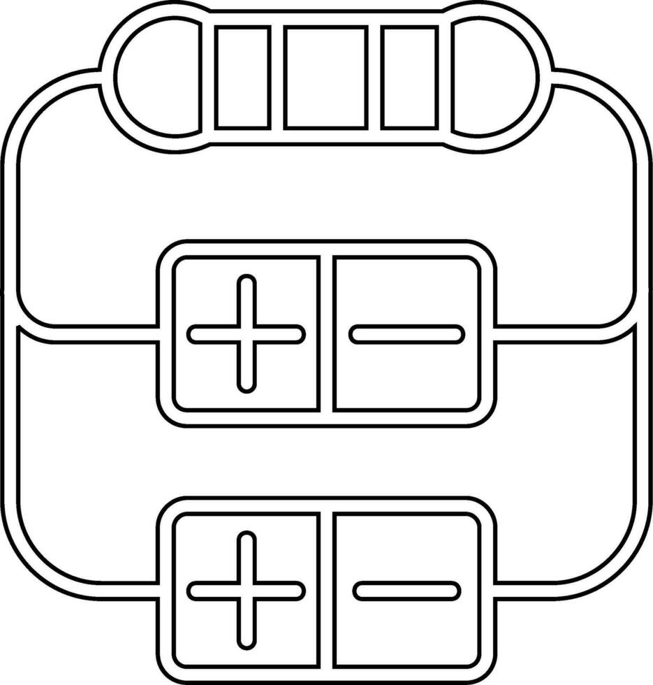 ícone de vetor de resistor
