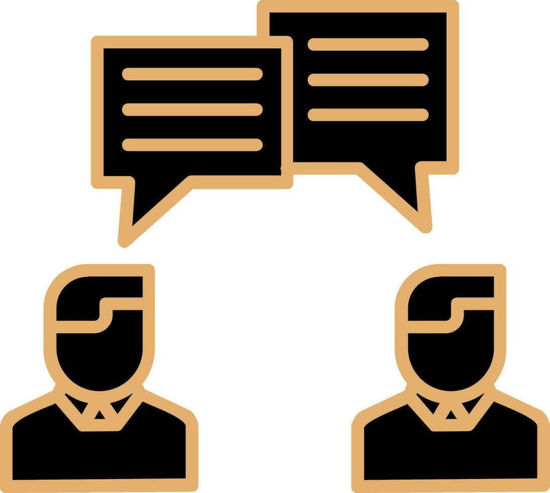 ícone de vetor de conversa