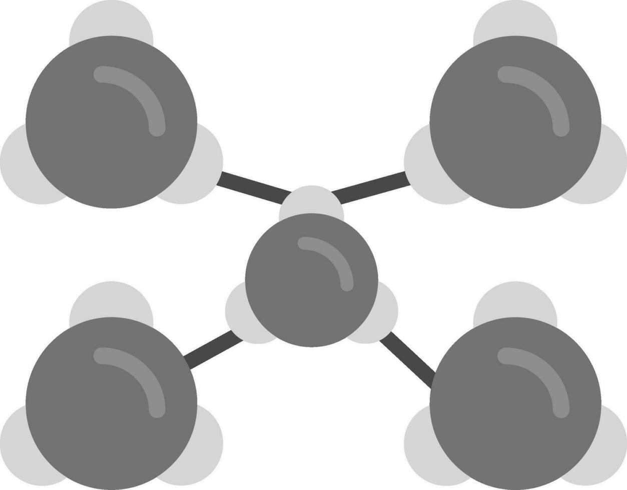 ícone de vetor de molécula