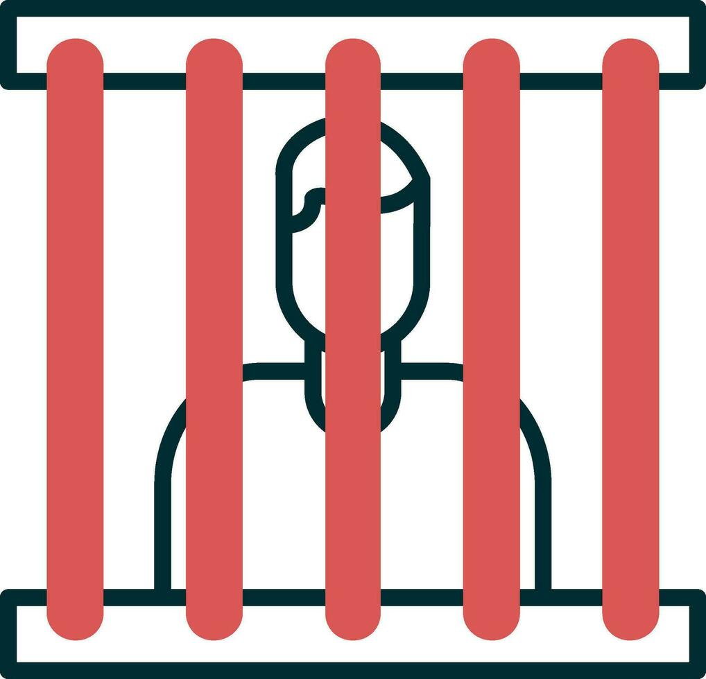 ícone de vetor de prisioneiro