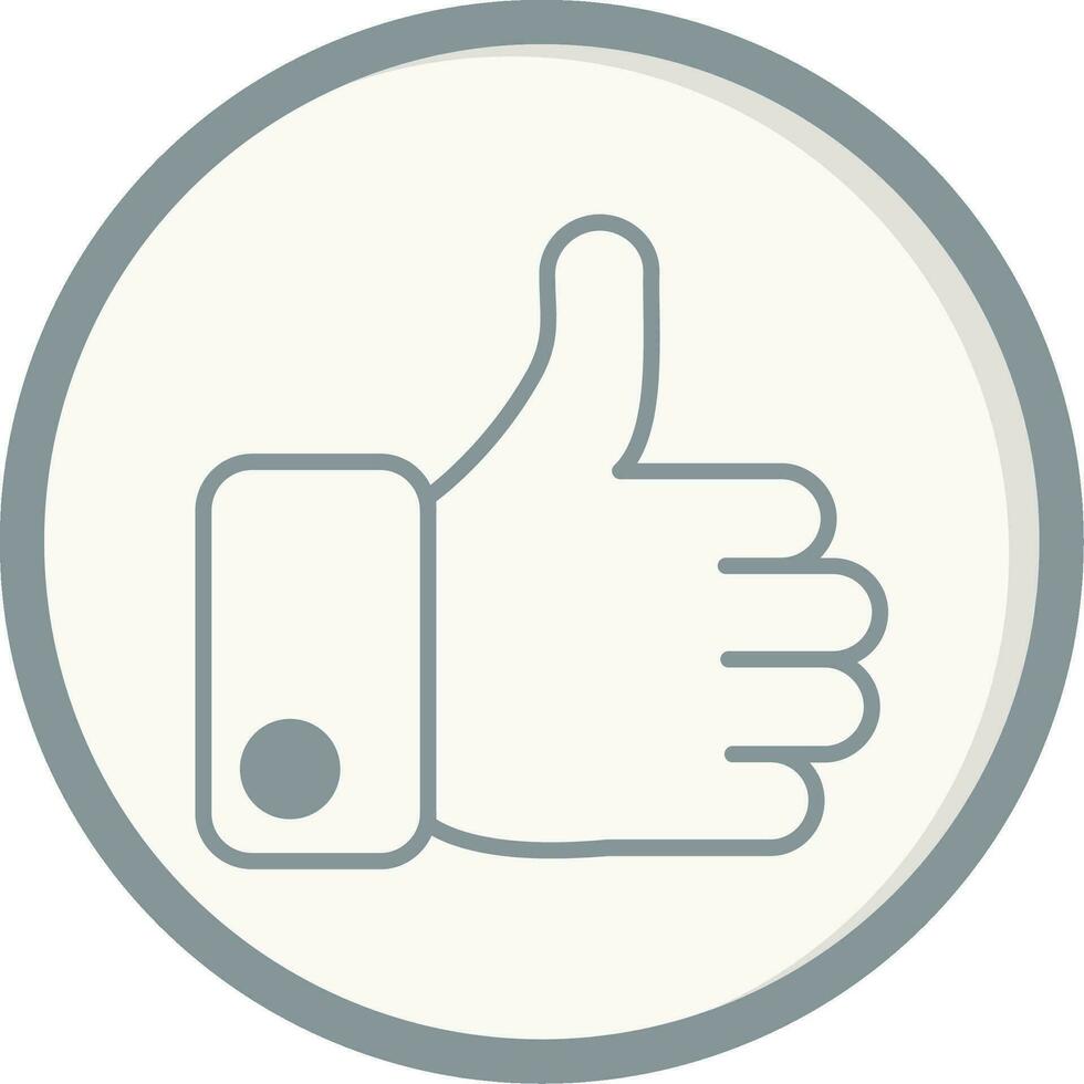 ícone de vetor polegares para cima