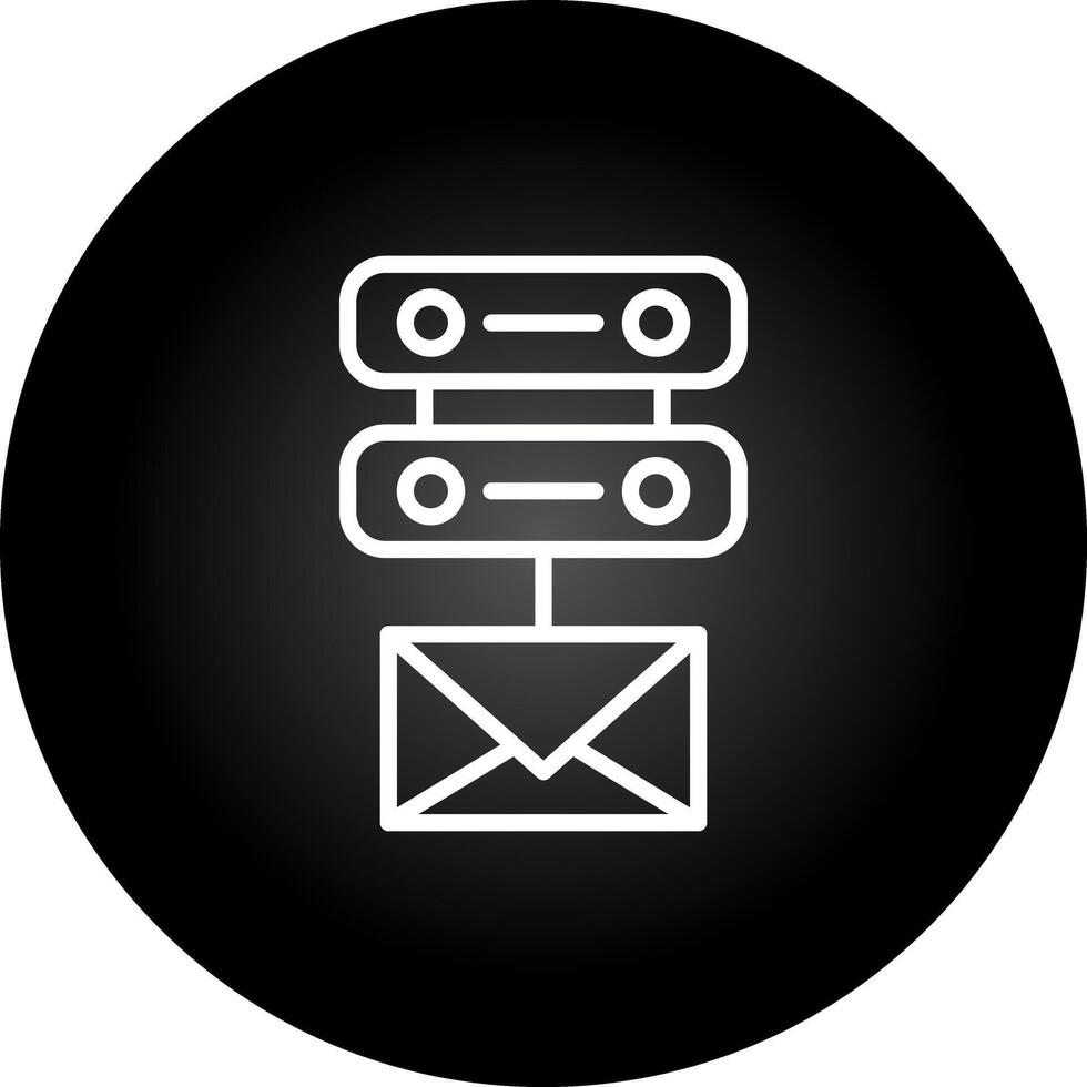 o email servidor vetor ícone