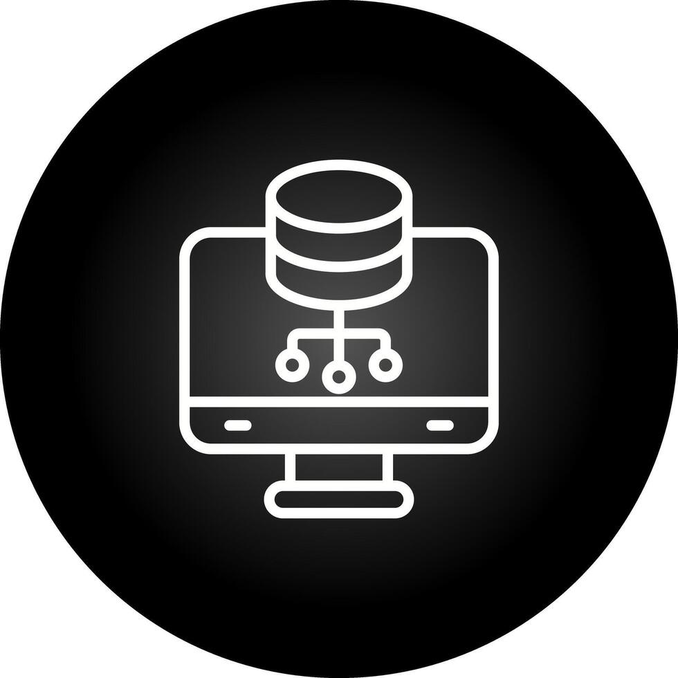 base de dados gestão vetor ícone