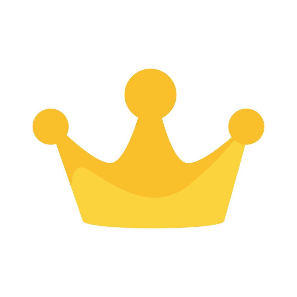 vetor coroa ícone vetor. rei coroa ouro ícone em branco fundo