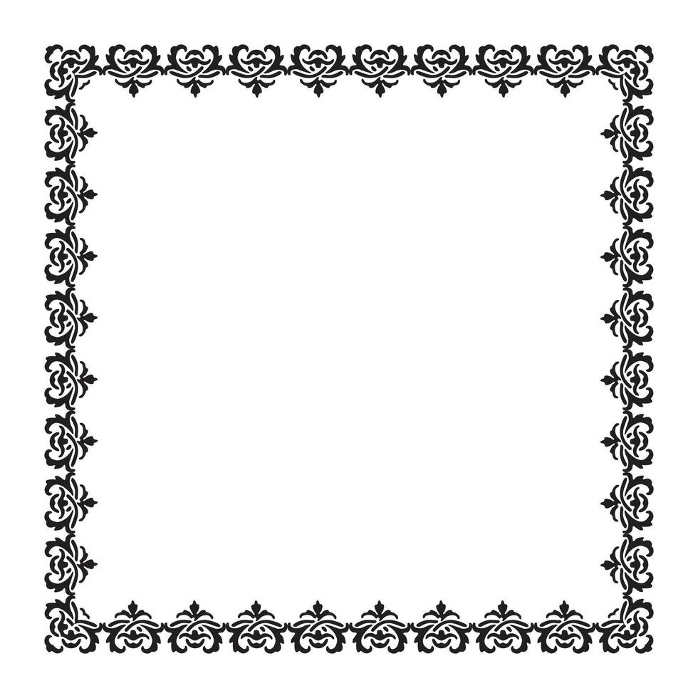 vetor elegante ornamental quadro, Armação em branco fundo