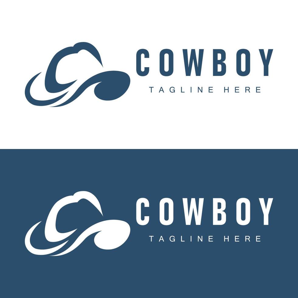 vaqueiro chapéu logotipo vetor chapéu ilustração linha texas rodeio vaqueiro modelo Projeto