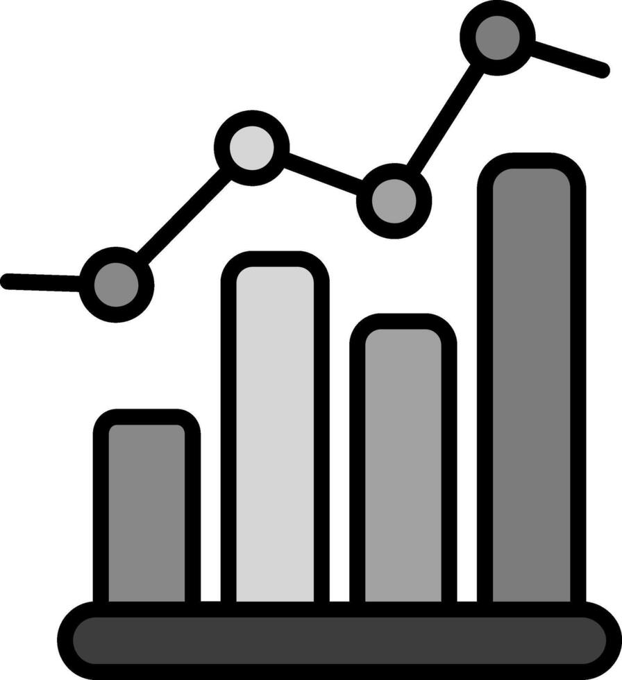 ícone de vetor de gráfico de barras