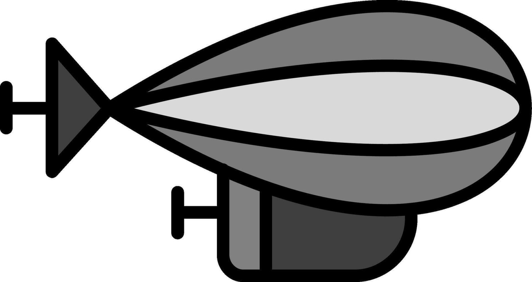 ícone de vetor de zepelim